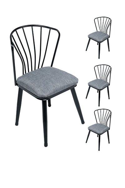 TATAR Sandalye Metal Delta 4 Adet Mutfak Sandalyesi