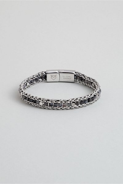 So CHIC... Labradorite Stone Steel Men's Bracelet