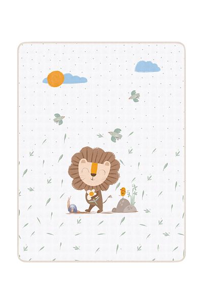 Casadora Baby Simba 100% Cotton Double Sided Piping Muslin Blanket