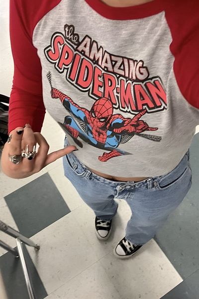 Carpe The Amazing Spider Desing Blouse