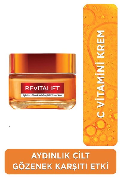 L'Oreal Paris Revitalift Clinical SPF 50+ Günlük Yüz Güneş Kremi & Aydınlatıcı C Vitamini Krem Seti