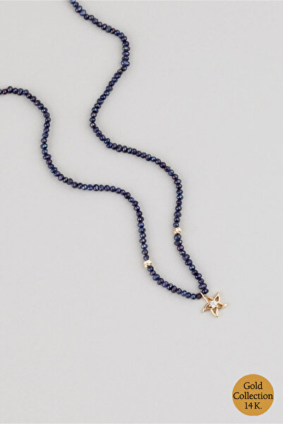 So CHIC... Deniz Yıldızı 14 Ayar Altın Doğal İnci Kolye