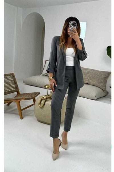 İnci Jacket and Trousers Set