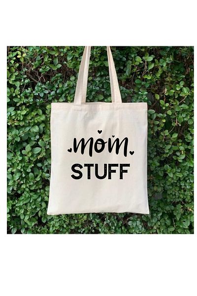 Cemira Mom Stuff Design Tote Bag Geantă de stofa