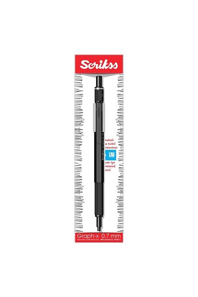 Scrikss Graph-x Metal 0.7mm - Black Versatil Pen