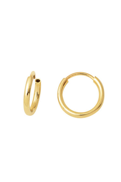 Bilezikci Altın Halka Küpe 14 Ayar 1 cm. Çaplı