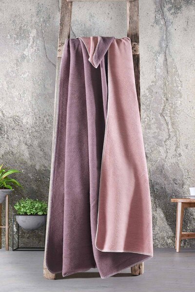 Minteks Двустранно памучно одеяло за двама души в розови нюанси - Начална страница