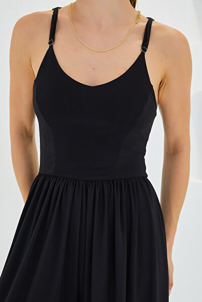 Bigdart 7029 Мішкуватий комбінезон на бретелях Paca чорний