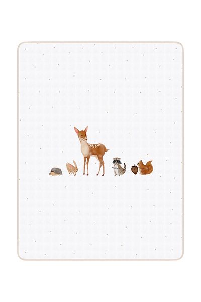 Casadora Baby Forest Amigos 100% Cotton Double Sided Pile Muslin Blanket