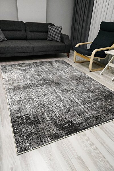 kilim home Mars 1008 Gri Tonlarında Spor Modern Desenli Dekoratif Kaymaz Taba...