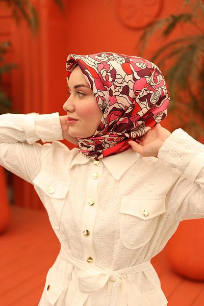 Silk Home 11434-13 موديل وشاح حرير تويل