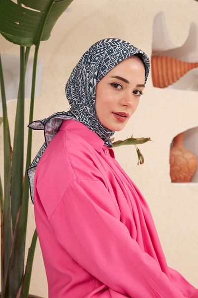 İpekhan Γεωμετρική σειρά Smoked İpekhan Scarf - Cotton Viscose 1112-14
