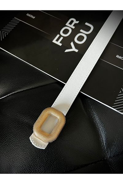 Fiori Curea de pantaloni cu cataramă aurie pentru femei, centură de haină, centură de cămașă, centură de rochie