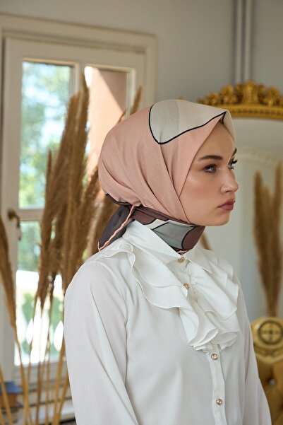 İpekhan Μαλακό κασκόλ Salmon Brown Summer Shine Collection - 1190-01