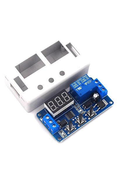 TLS Robotik 1 Kanal 12V Ayarlanabilir Tetik Gecikme Döngüsü Zaman Ayarlı Röle...