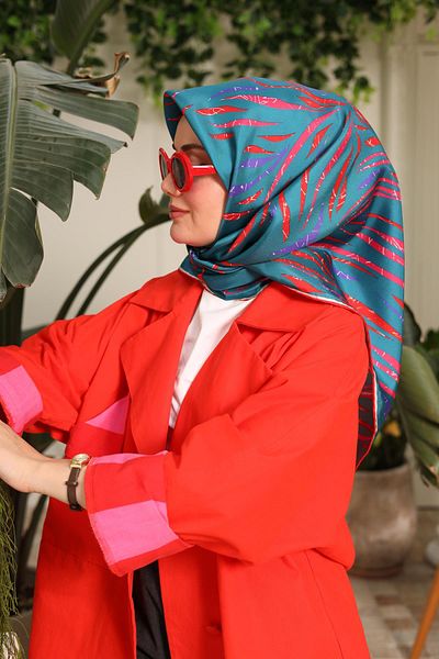 Silk Home 11432-59 نموذج وشاح حريري تويل