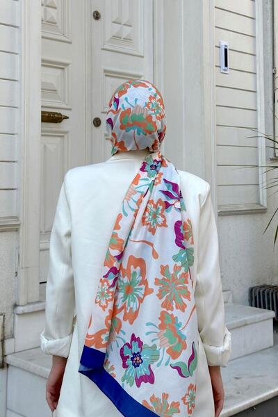 İpekhan Freesia Nature Soft Night Blue Shawl - 3038-08