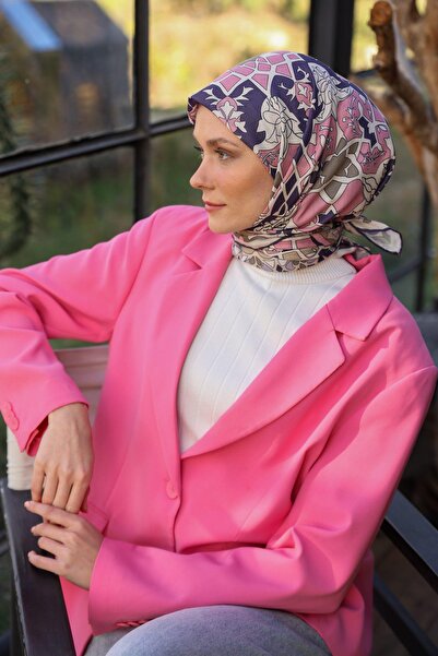 İpekhan Geoshine Desen Soft Шарф Рожевий 1165-11