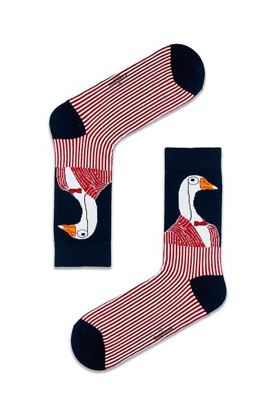 CARNAVAL SOCKS Πολύχρωμες κάλτσες με σχέδιο πελαργού