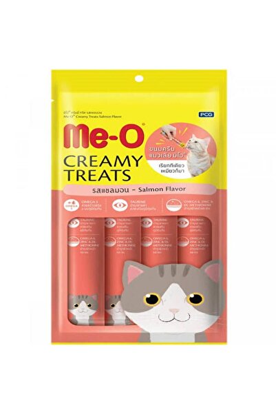 me-o Me-O Creamy Treats Salmon Flavor Cat Treat - 4 x 15 g