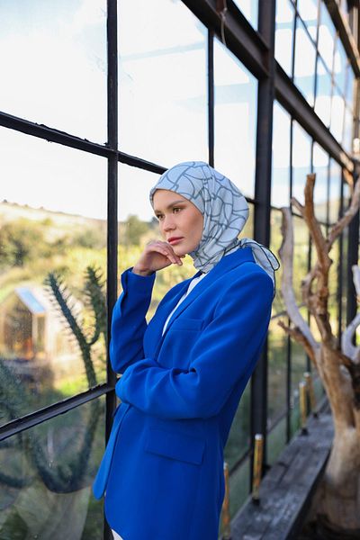 İpekhan Μαλακό κασκόλ Boheme Collection Grey 1175-15