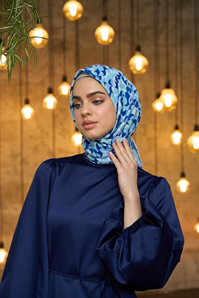 İpekhan Μαλακό κασκόλ Baby Blue Blue Summer Sparkle Collection - 1185-15