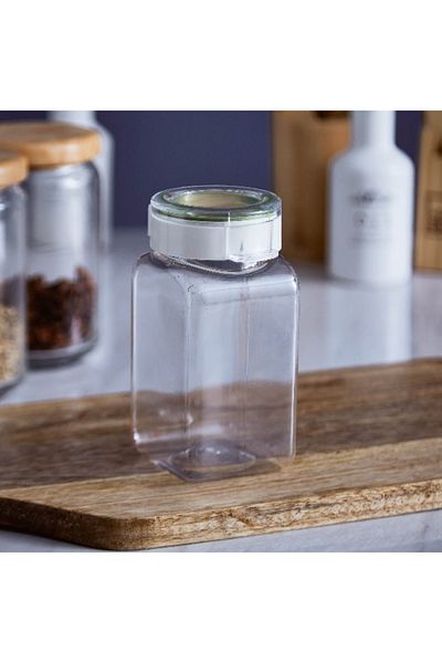 Home Box Tik Tak Square Canister - 500 ml
