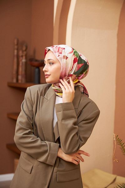 İpekhan Μαλακό κασκόλ Nature Line Rose Dark Green 1156-01