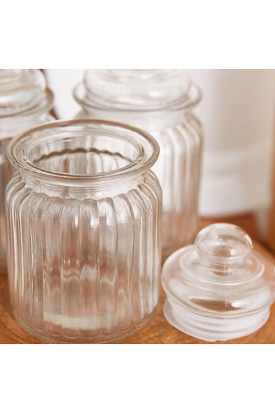 Home Box طقم علب زجاجية ميرا مكون من 3 قطع
