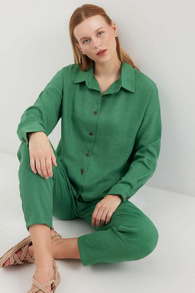 Bigdart Y. Emerald 6622 Ленен двоен костюм