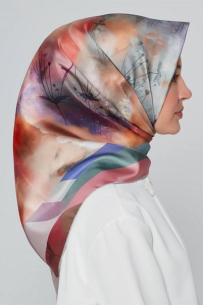 Armine Μοντέλα Twill Silk Scarf - Special Nostalgia Series 8354d-06