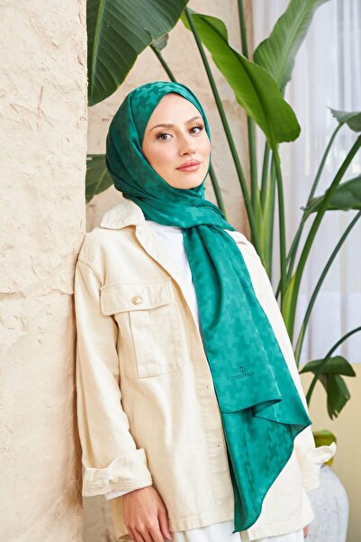 İpekhan Σχέδιο σταυρού Μεταξένιο Ζακάρ Σάλι Emerald Green 9006-02