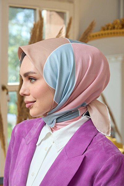 İpekhan Συλλογή καλοκαιρινής λάμψης από μαλακό κασκόλ Turquoise Salmon - 1190-05