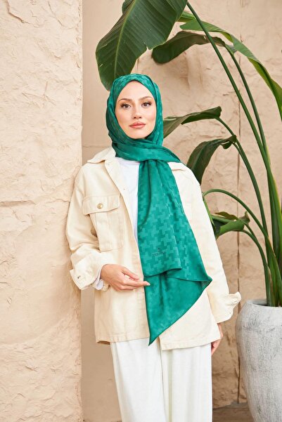 İpekhan Σχέδιο σταυρού Μεταξένιο Ζακάρ Σάλι Emerald Green 9006-02