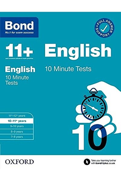 OXFORD UNIVERSITY PRESS Bond 11 Bond 11 10 Minute Tests English 1011 Years