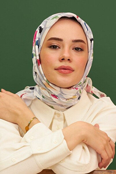 İpekhan Μοντέλο κασκόλ βισκόζης από βαμβακερό γκρι λούπινο