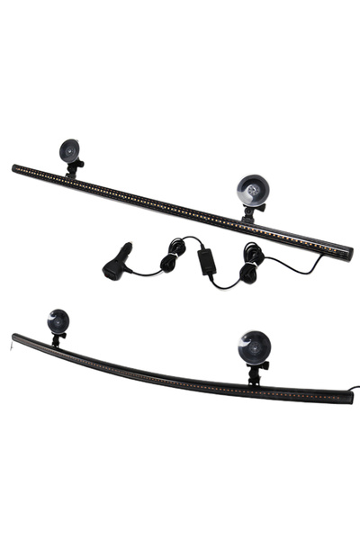 Genel Markalar Çakar Lamba 12-32v Esnek Model 84cm Vantuzlu Çakarlı Mavi-kırm...