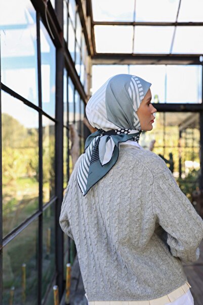 İpekhan М'який шарф Boheme Collection Black Grey 1173-03