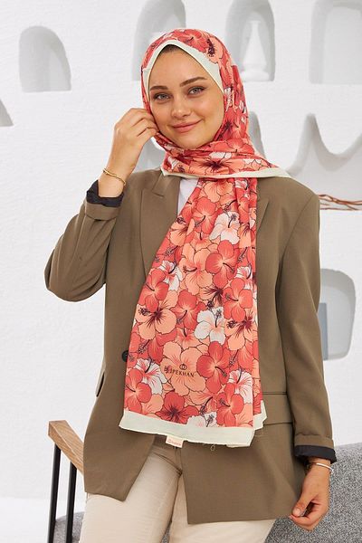 İpekhan Nature Gardenia - Μαλακό κίτρινο σάλι ροδάκινο 3034-14