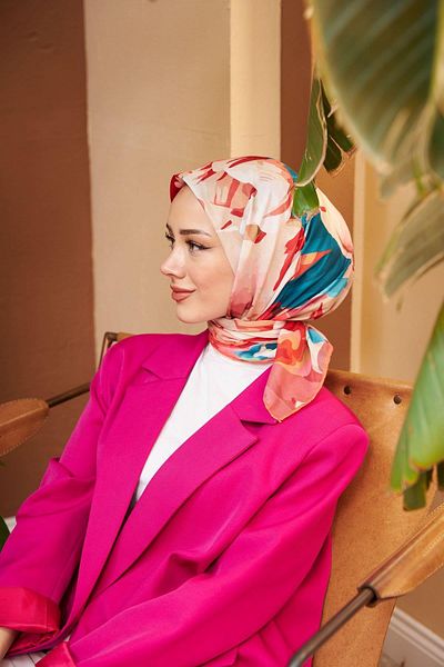 İpekhan Nature Line Rose Soft Scarf Tile Pink 1156-11