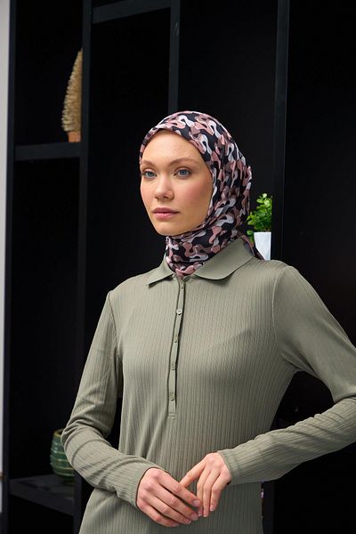İpekhan Μαλακό κασκόλ Mink Black - Harmony Collection 1178-12