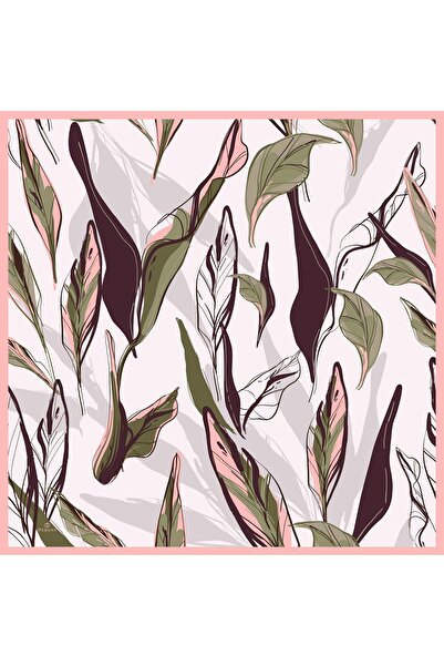 İpekhan Eșarfă din viscoză din bumbac Lotus Cherry