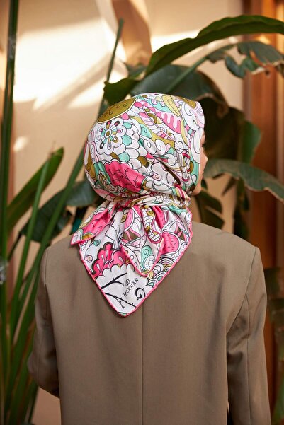 İpekhan Colorday Melodi Μαλακό Κασκόλ Ροζ 1153-01