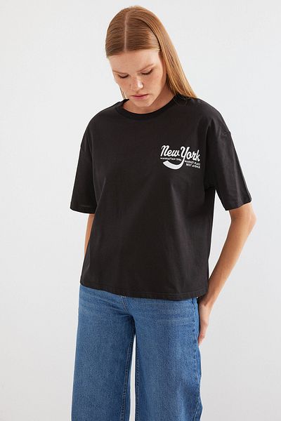 Bigdart 4318 Imprimat - Tricou de bază negru