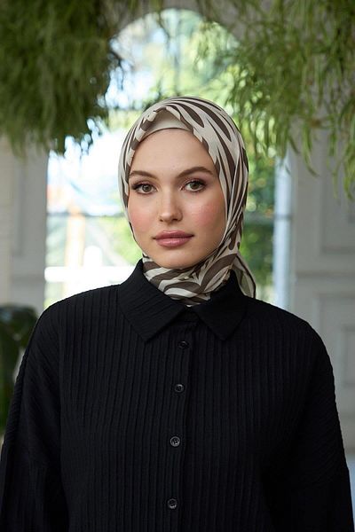 İpekhan Soft Scarf Mink Cream Summer Sparkle Collection - 1184-05