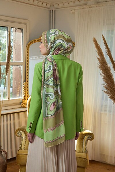 İpekhan Soft Shawl Khaki Brown Summer Sparkle Collection - 3045-01