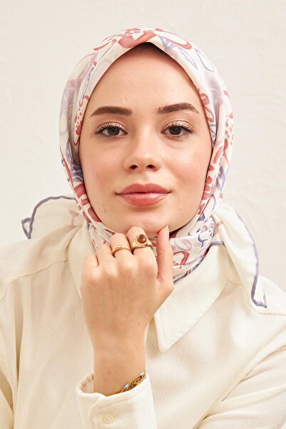 İpekhan Μοντέλο μαντήλι παστέλ Astrel λιλά βαμβακερή βισκόζη