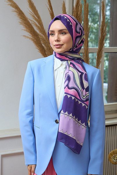 İpekhan Summer Shine Collection Μαλακό Σάλι Λιλά Ροζ 3045-09