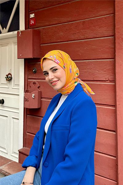 İpekhan Garden Soft Scarf Orange 1149-11