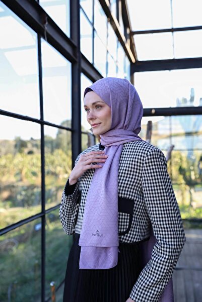 İpekhan Exen Pattern Μεταξένιο Ζακάρ Σάλι Noble Lilac 9011-20
